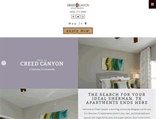 Tablet Screenshot of creedcanyon.com